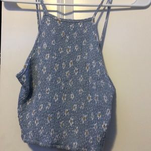 light blue with flower top. Never worn